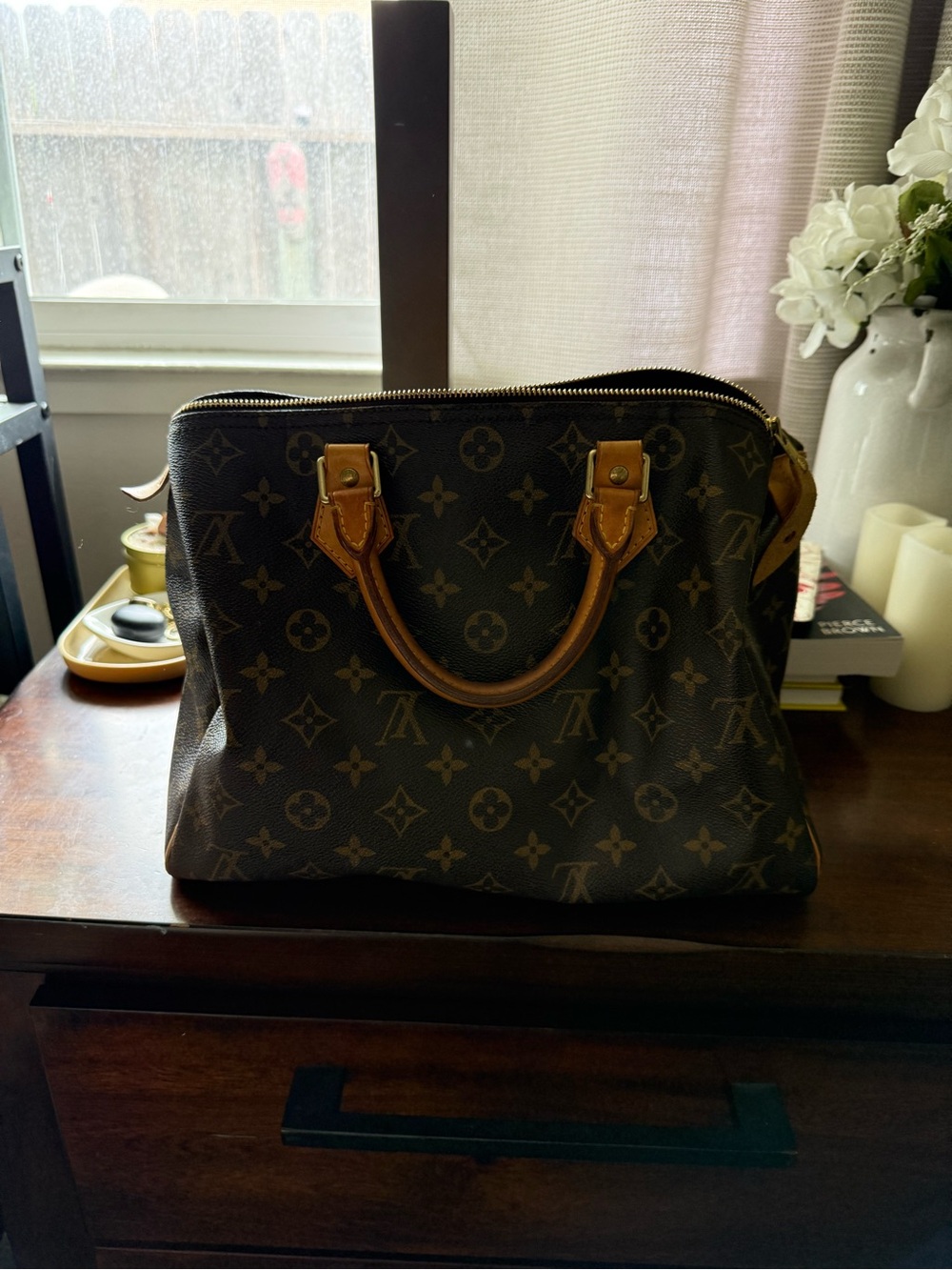 Louis Vuitton Monogram Canvas Satchel in Brown and Tan - Picture 3 of 5
